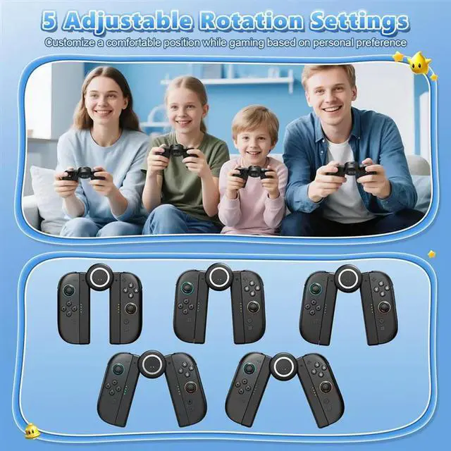 Main image of For Joycon 2 Charging Grip For Nintendo Switch 2,Magnetic Handle Grip Controller With 5 Adjustable Rotation Positi