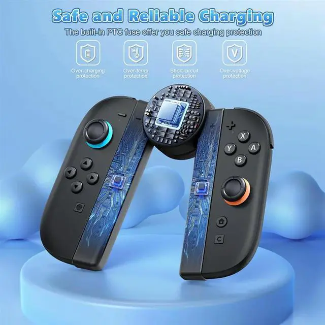 Alt view image 4 of 4 - For Joycon 2 Charging Grip For Nintendo Switch 2,Magnetic Handle Grip Controller With 5 Adjustable Rotation Positi