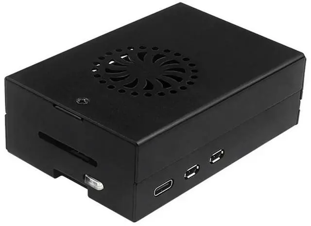 Main image of For Raspberry Pi 5 Aluminum Alloy Shell Active And Passive Cooling Radiator Enclosure Metal Case For Rpi 5