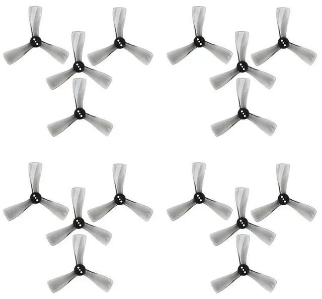 Alt view image 3 of 4 - 8X For Nazgul Cine 2525 2.5Inch Tri-Blade/3 Blade Propeller Prop CW CCW For FPV Protek25 Drone Part-Gray