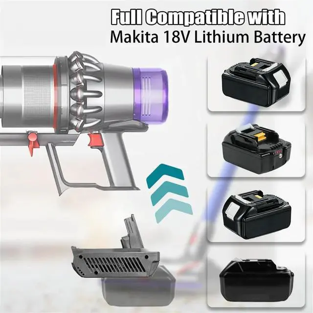 Alt view image 4 of 4 - MT18V11 Adapter for Makita 18V Lithium to for V11 Vacuum Cleaner, for Makita 18V to V11 Replace