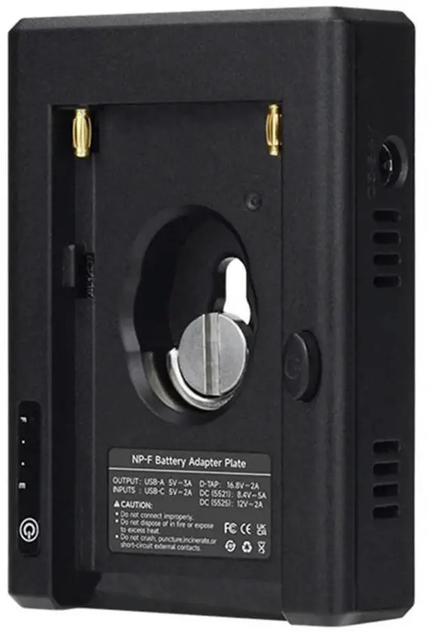 Alt view image 4 of 4 - NP-F To V Mount Converter Adapter Plate For 5D2 5D3 DSLR Camera LED Light Monitor