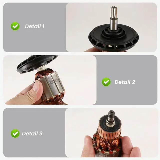 Alt view image 4 of 7 - AC220-240V Armature Rotor Anchor Replacement for BOSCH Rotary Hammer GBH5-40 GBH5-40DE GBH5-40DCE GSH5E GSH5CE