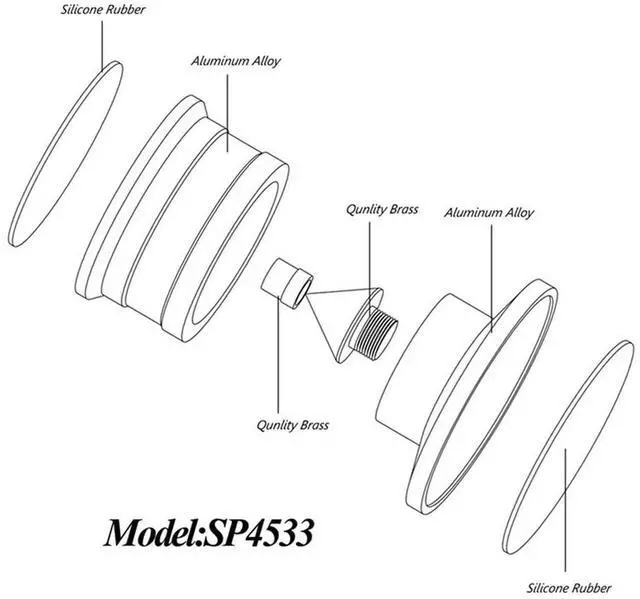Alt view image 4 of 4 - 2X Speaker Isolation Spikes Speaker Base Pads With Non-Slip Base Pad Aluminium Anti-Vibration For Turntable Amplif