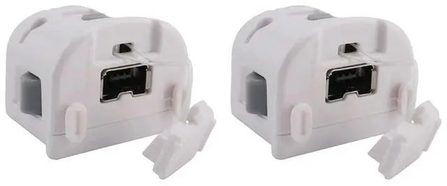 Alt view image 4 of 4 - 2X For Wii Wireless Remote Control Motion Plus Sensor High Sensor Enhance Game Precision Controller Gamepad Adapte