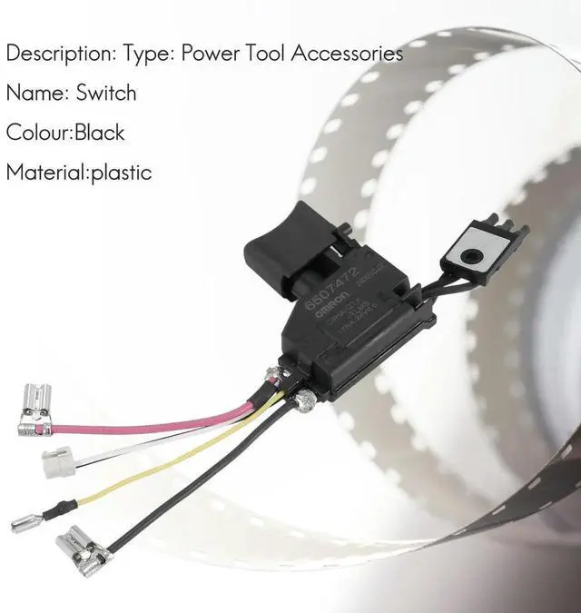Alt view image 4 of 4 - Switch for Makita 650731-7 6506379 DDF456Z B446Z BDF456Z BDF456RFE BDF446Z DDF456 DDF446 B456 BDF456 BDF446 D456