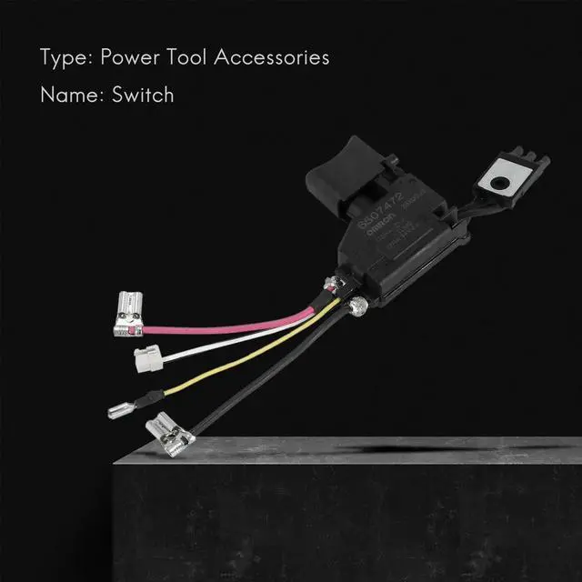 Alt view image 2 of 4 - Switch for Makita 650731-7 6506379 DDF456Z B446Z BDF456Z BDF456RFE BDF446Z DDF456 DDF446 B456 BDF456 BDF446 D456