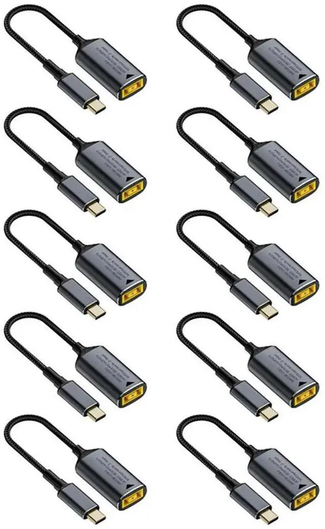 Alt view image 4 of 4 - 10X 140W DC Square Plug Laptop Charger To 5V 9V 20V USB C PD Power Adapter Converter Fast Charging Cable Cor