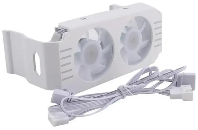 Alt view image 4 of 4 - 2X Computer RAM Memory Module PC DDR4 DDR5 Overlock Dual ARGB Sync PWM Fans Aluminium RGB Cooling Rad