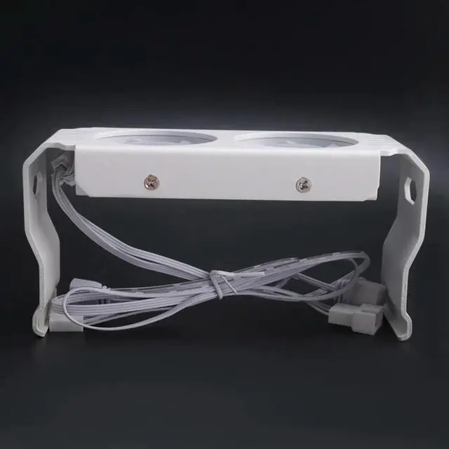 Alt view image 2 of 4 - 2X Computer RAM Memory Module PC DDR4 DDR5 Overlock Dual ARGB Sync PWM Fans Aluminium RGB Cooling Rad