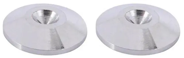Alt view image 3 of 4 - 24 Pcs Speaker Pure Copper Spikes Pads Hifi Speaker Box Isolation Floor Stand Feet Cone Base Shoes Pad (Silver)