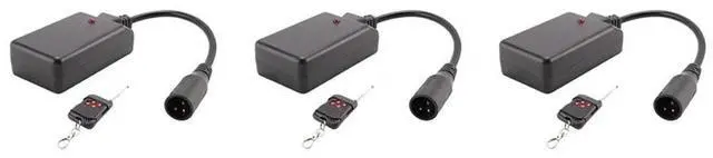 Main image of 3X 3 Pins XLR Wireless Remote Control Receiver For Smoke Fog Machine DJ Stage Controller Receptor Fogging 400W 900