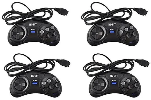 Alt view image 4 of 4 - 4 Pcs Game Controller For SEGA Genesis For 16 Bit Handle Controller 6 Button Gamepad For SEGA MD Game Accessories