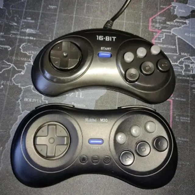 Alt view image 2 of 4 - 4 Pcs Game Controller For SEGA Genesis For 16 Bit Handle Controller 6 Button Gamepad For SEGA MD Game Accessories