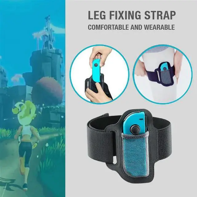 Alt view image 4 of 4 - 6X For Switch Leg Straps Ring Fit Adventure Leg Adjustable Elastic Sports Straps Ring Adventure For Nintendo Switc