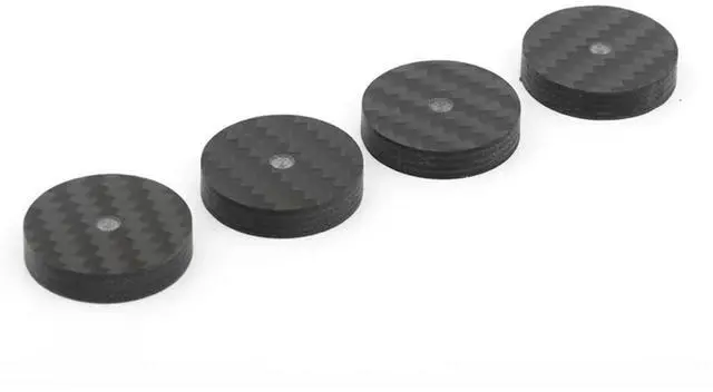 Main image of 6X Carbon Fiber Speaker Isolation 40X10mm Spikes Base Pad Speaker Stand Feet Hifi AMP Speaker Pad