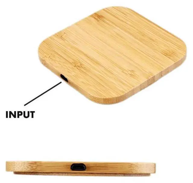 Alt view image 4 of 4 - 3X For Qi Wireless Charger Charging Slim Wood Pad For 8/8 Plus/X Smart Phone Wireless Charger