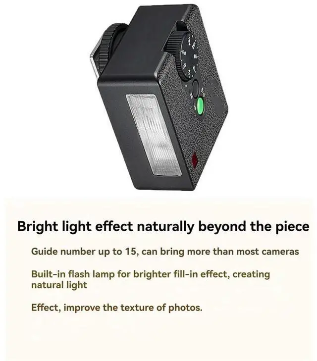 Alt view image 4 of 4 - IM30 Mini Camera Flash Speedlite for Ricoh GR3 DSLR Cameras - Compact & Powerful