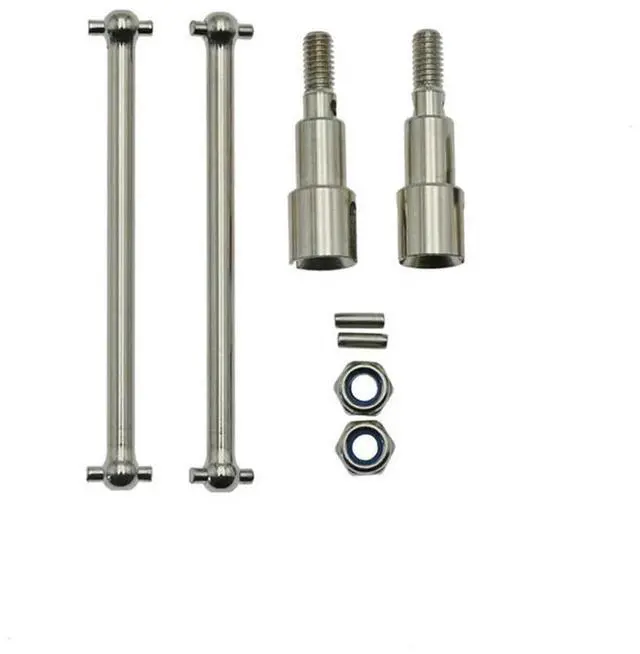 Alt view image 3 of 4 - 2Set Metal Front And Rear Drive Shaft CVD Driveshaft For SCY 16101 16102 16103 16201 Pro 1/16 Brushless