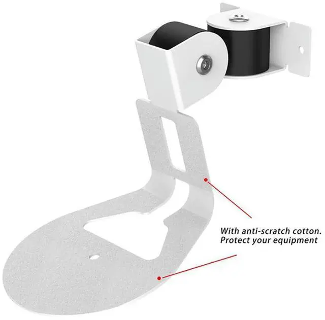 Alt view image 4 of 4 - 2X Wall Mount Bracket For Sonos Era 100, Wireless Speaker Space Saving Smart Home Metal Wall Stand Holder, W