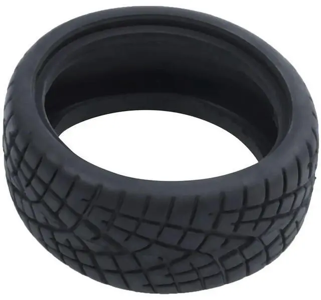 Alt view image 3 of 4 - 1/10 RC Car On Road Performance Rubber Racing Tire Tyre 8001 With Sponge 20Pcs