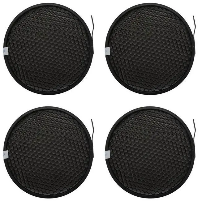 Alt view image 4 of 4 - 4X Photo Studio 16.8Cm 60 Degree Honeycomb Grid For 7 Inch Standard Reflector Diffuser Lamp Shade Dish