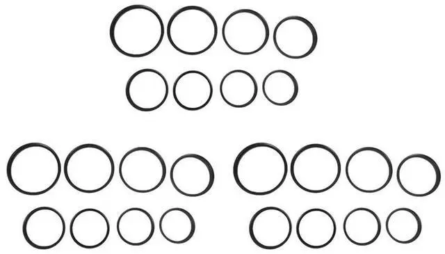 Alt view image 2 of 6 - 24 Pieces Step-Up Adapter Ring Set,Includes 49-52Mm, 52-55Mm, 55-58Mm, 58-62Mm, 62-67Mm, 67-72Mm, 72-77Mm, 77-82Mm