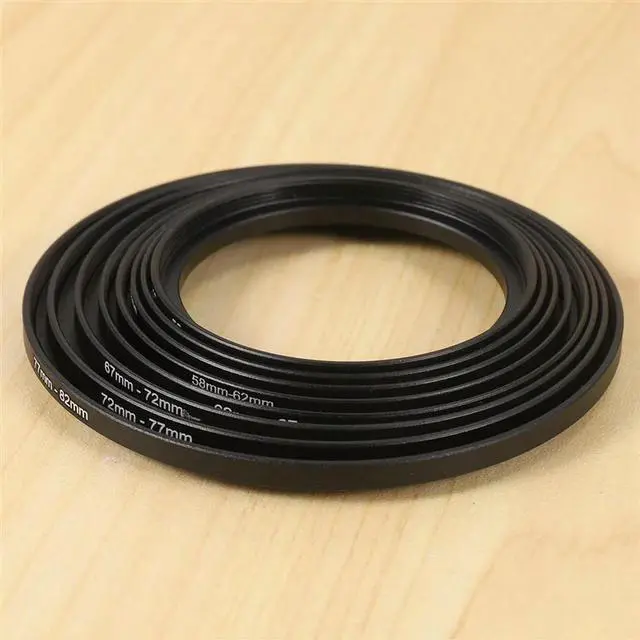 Alt view image 4 of 6 - 24 Pieces Step-Up Adapter Ring Set,Includes 49-52Mm, 52-55Mm, 55-58Mm, 58-62Mm, 62-67Mm, 67-72Mm, 72-77Mm, 77-82Mm