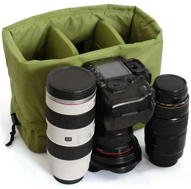 Alt view image 2 of 6 - 2X Waterproof Insert Padded Partition Camera Bag Lens Case For Dslr Slr Camera