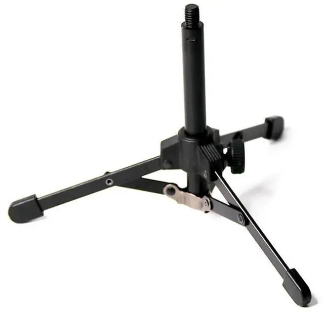 Main image of 4X Foldable Tripod Desktop Microphone Stand Holder For Podcasts, Online Chat, Conferences, Lectures,Meetings, And