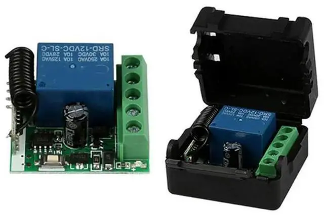 Alt view image 2 of 4 - 5X 433 Mhz RF Wireless Switch Receiver DC 12V Single Relay Receiver Module With 10 Remote Transmitter