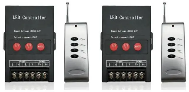 Main image of 2X 30A Led Controller IR Remote Big Power 360W BT Controller For RGB Strip Light DC5-24V