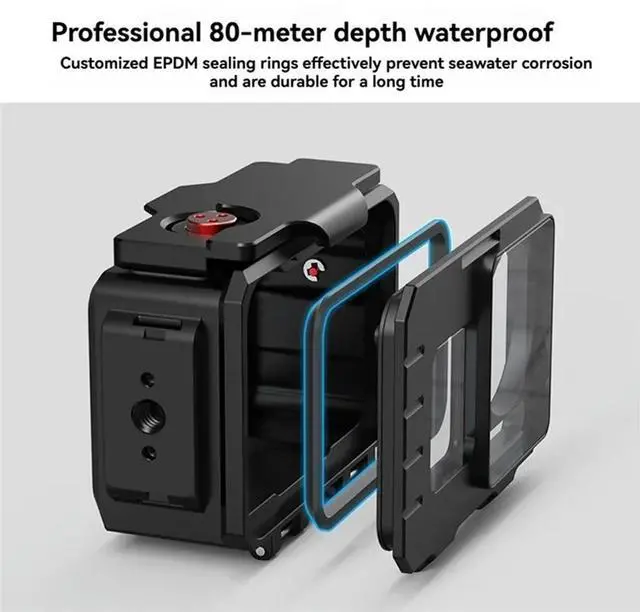 Main image of 80M Waterproof Case Underwater Diving Housing With Magnetic Quick Ball Head Adapter For Action 5 Pro 4 3