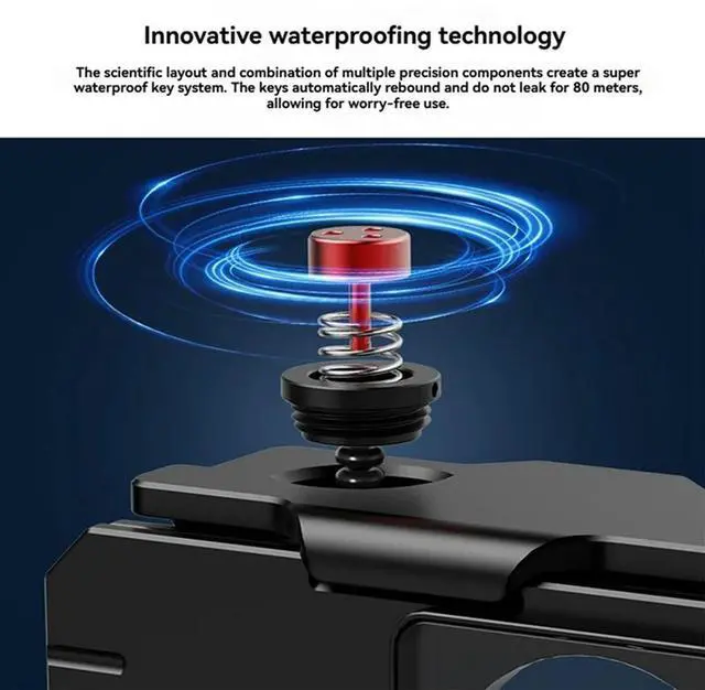 Alt view image 3 of 4 - 80M Waterproof Case Underwater Diving Housing With Magnetic Quick Ball Head Adapter For Action 5 Pro 4 3