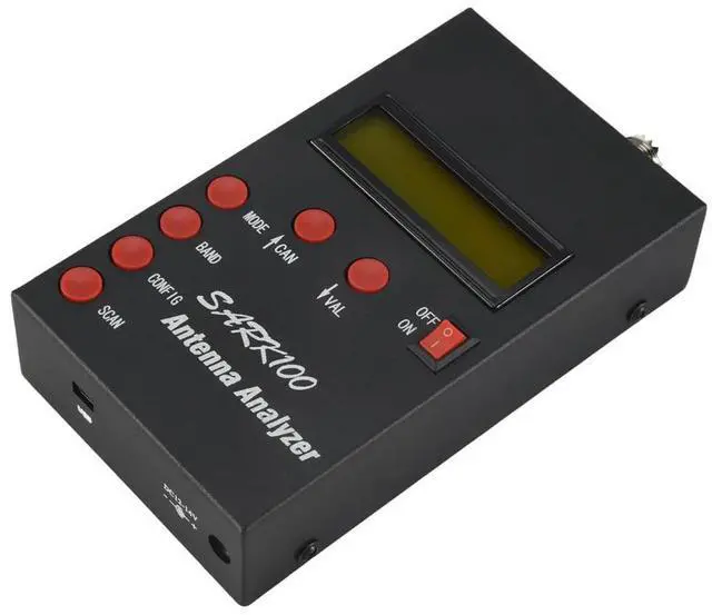 Alt view image 2 of 7 - SARK100 Antenna Analyzer Meter 1-60MHz Shortwave SWR Antenna Analyzer with 1.0 to 9.99 SWR Usable Measurement Range