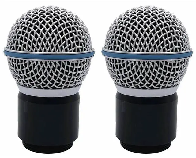 Alt view image 3 of 7 - 2PC BETA58A Microphone Head Microphone Capsule Replacement For Shure BETA58A Wireless Microphone Cartridge Capsule