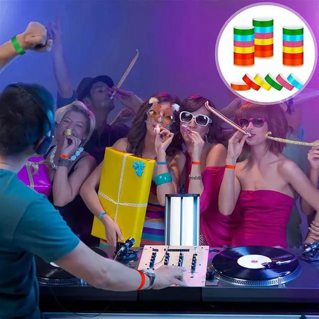 Alt view image 3 of 4 - 3000Pcs Waterproof Hand Bands Neon Wrist Bands For Events Concert Wristbands Adhesive Wristbands For Party