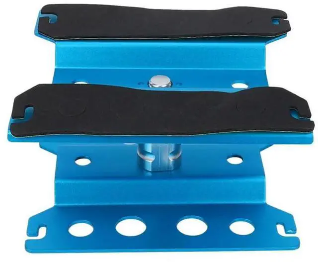Alt view image 2 of 7 - 5X Metal RC Car Workstation Work Stand Repair 360 Degree Rotation For 1/8 1/10 1/12 1/16 Scale Models,Blue