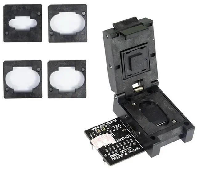 Alt view image 2 of 7 - RT-BGA169-01 BGA169 / BGA153 EMMC Adapter V2.5 with 4Pcs BGA Bounding Box for RT809H Programmer