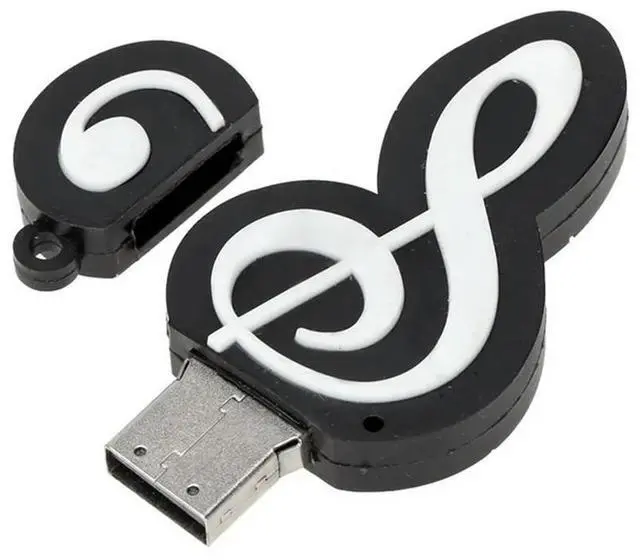 Alt view image 2 of 4 - 10X USB 2.0 Stick Cute Cartoon Memory Stick Music Notes Symbol USB 2.0 Memory External USB Flash Drive Memory Stic