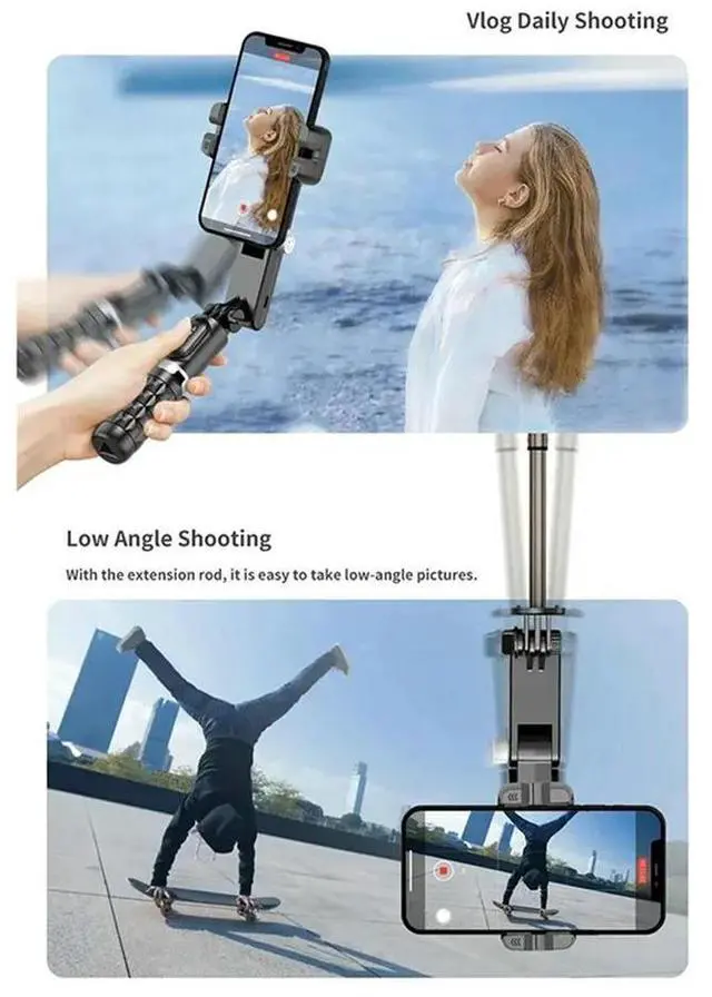 Main image of Tripod Stand For Gopro Action Cameras Wireless Foldable Selfie Stick Balance Steady Shooting With Microphone For S