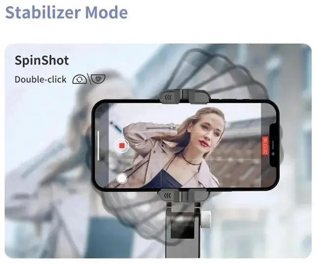 Alt view image 3 of 4 - Tripod Stand For Gopro Action Cameras Wireless Foldable Selfie Stick Balance Steady Shooting With Microphone For S