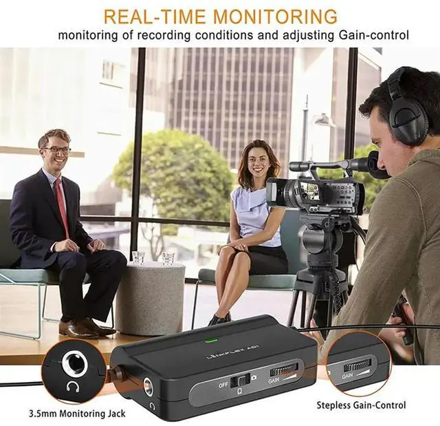 Main image of XLR To 3.5Mm Microphone Preamp Amplifier LINKFLEX AD1 Audio Adapter For Smartphone DSLR Cameras Camcorders