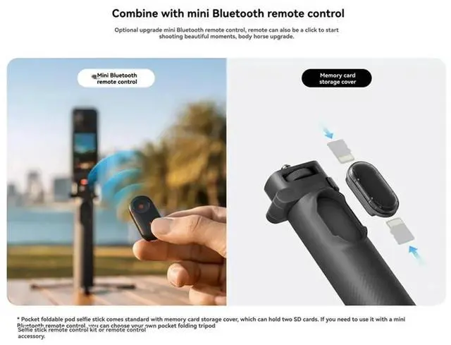 Main image of For X4 Pocket Foldable Selfie Stick For Enhanced Photography And Videography, Compact And Portable Design