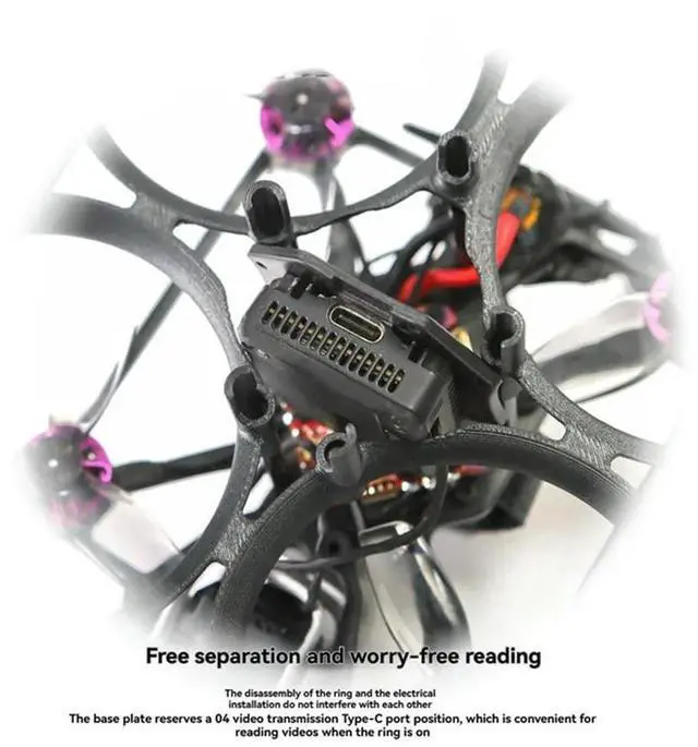 Alt view image 2 of 4 - 2.5Inch FPV Frame Kit Super Shock Absorption Compatible With Air Unit O3/O4 Pro VTX Drone Parts