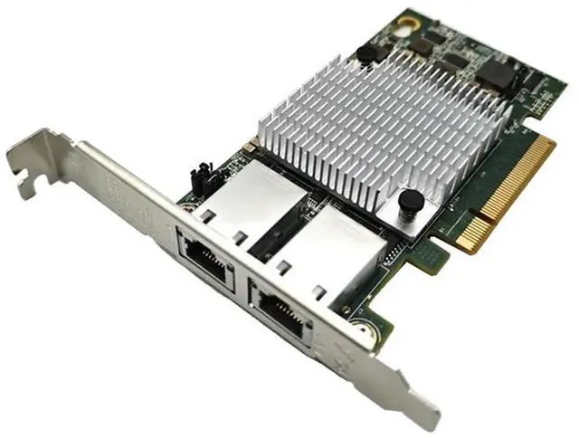 Alt view image 2 of 4 - 2X 10G Double Port Ethernet Card 10G X540-T2 PCIE-X8 ork Extend Adapter
