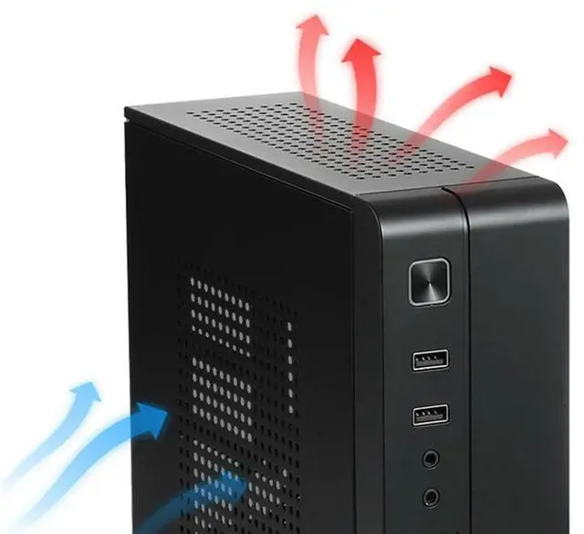Main image of 2X MX02 Mini ITX Computer Case HTPC Host Chassis USB2.0 ITX Enclosure Industrial Control Chassis For Office Busine