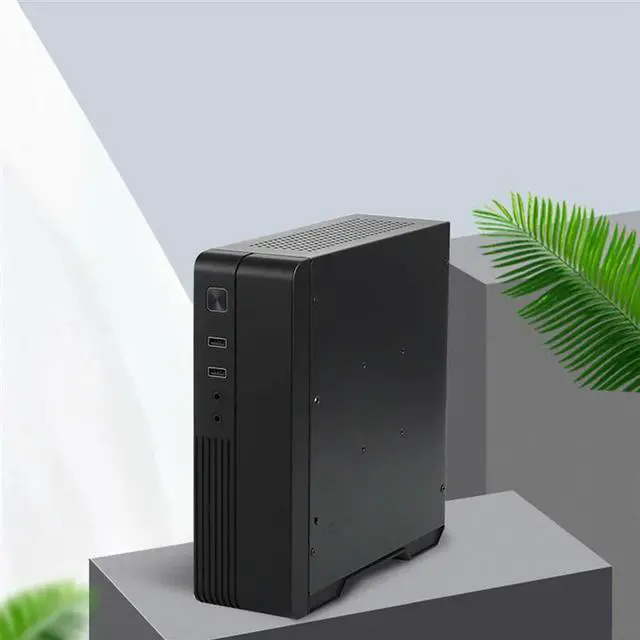 Alt view image 3 of 4 - 2X MX02 Mini ITX Computer Case HTPC Host Chassis USB2.0 ITX Enclosure Industrial Control Chassis For Office Busine