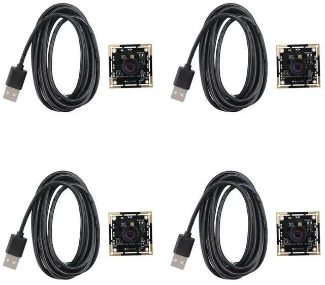 Alt view image 3 of 4 - 4X OV9732 1MP Camera Module 100 Degree MJPG/YUY2 Adjustable Manual Focus 1280X720 PCB Board With 2M Cable For Winx