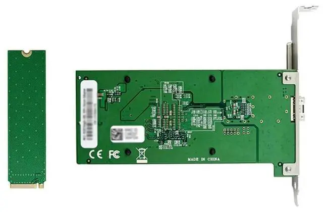 Alt view image 3 of 4 - 2X Server Network Card M.2 B+M KEY 8-Channel Single-Port 10Gbe SFP Ethernet NIC Network Card For Win10 Freebsd Lin